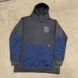 1620 WORKWEAR Full Tech Work Hoodie Men’s Sz XL Navy Utility CORDURA Fleece